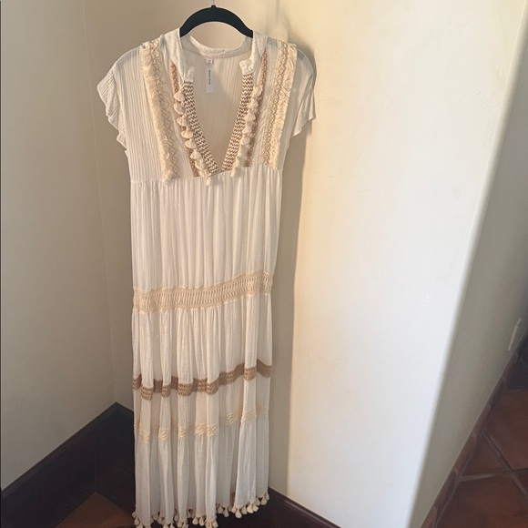Gauze bohemian dress bought in France. - Picture 3 of 7